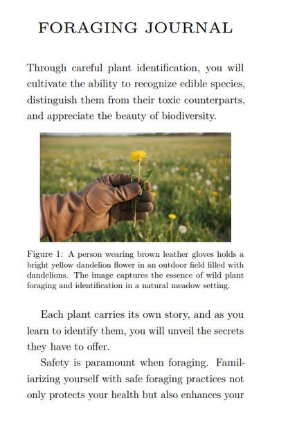 Foraging Journal: Documenting Wild Plant Discoveries and Uses