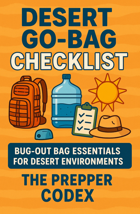 Desert Go-Bag Checklist: Bug-Out Bag Essentials For Desert Environments