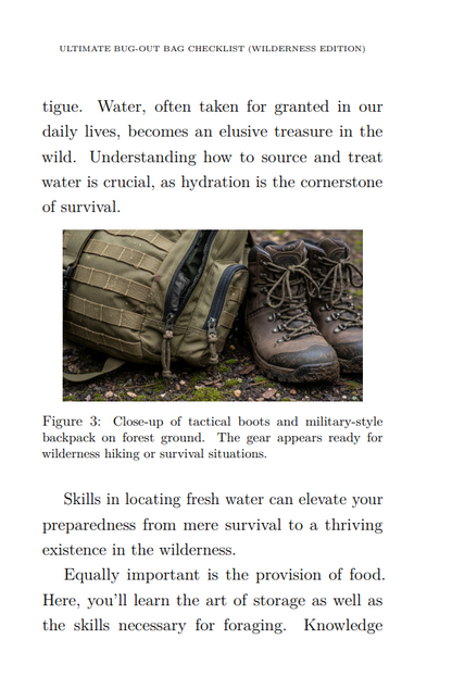Ultimate Bug-Out Bag Checklist (Wilderness Edition): Comprehensive Gear for Wilderness Environments