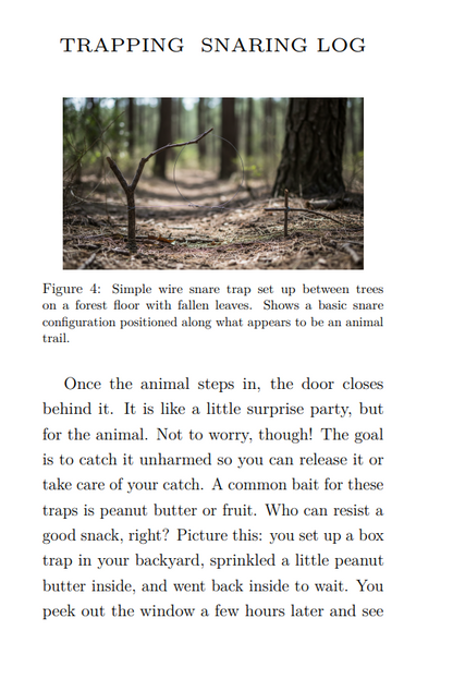 Trapping & Snaring Log: Tracking The Location and Success of Your Traps