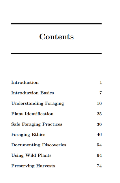 Foraging Journal: Documenting Wild Plant Discoveries and Uses