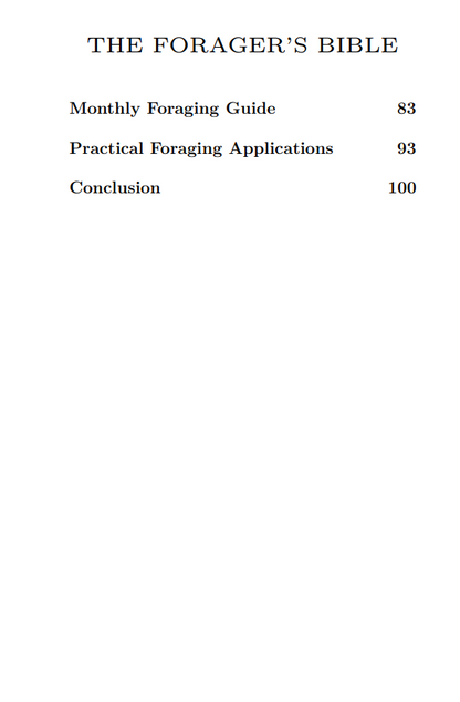 The Forager's Bible: Identifying and Preparing Wild Edible and Medicinal Plants