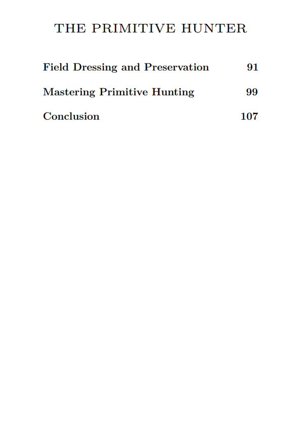 The Primitive Hunter: Hunting, Trapping, and Fishing Without Modern Tools