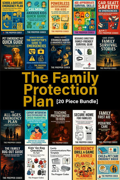 The Family Protection Plan - Complete 20-eBook Emergency Preparedness Bundle