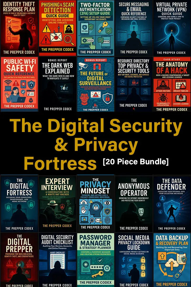 The Digital Security & Privacy Fortress - Complete 20-eBook Cybersecurity Bundle
