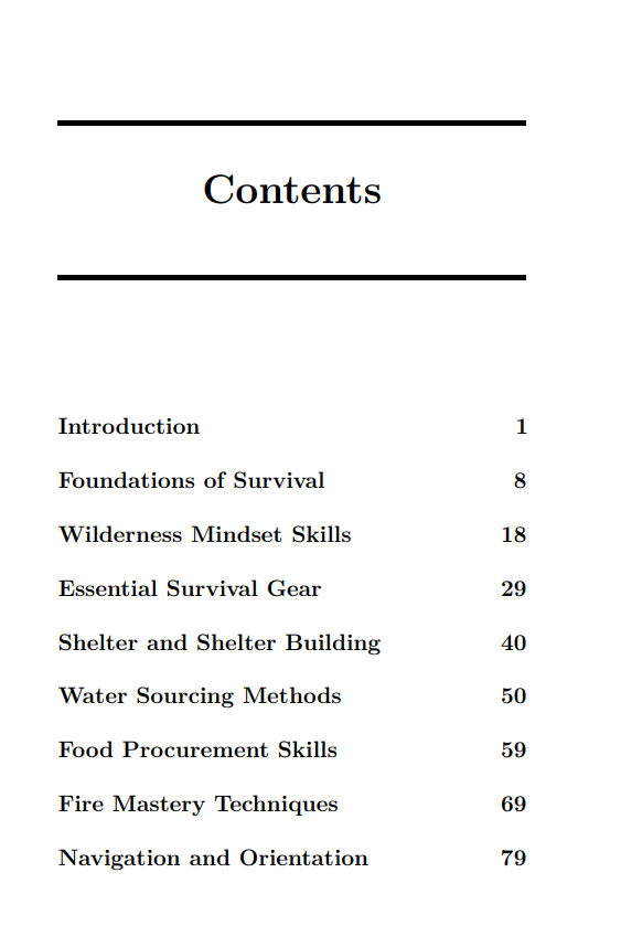 The Long-Term Wilderness Survivor: Strategies and Mindset for Extended Wilderness Living