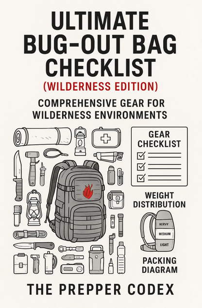 Ultimate Bug-Out Bag Checklist (Wilderness Edition): Comprehensive Gear for Wilderness Environments