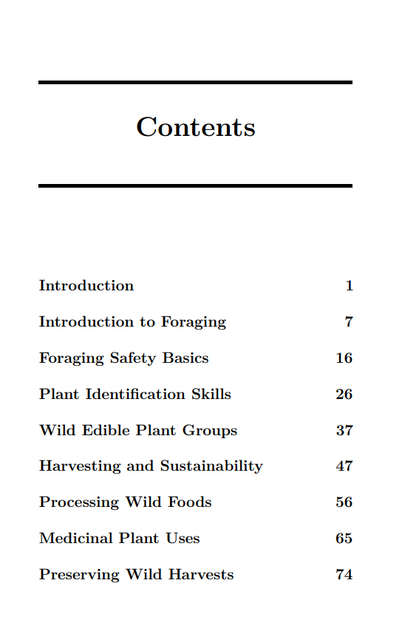 The Forager's Bible: Identifying and Preparing Wild Edible and Medicinal Plants