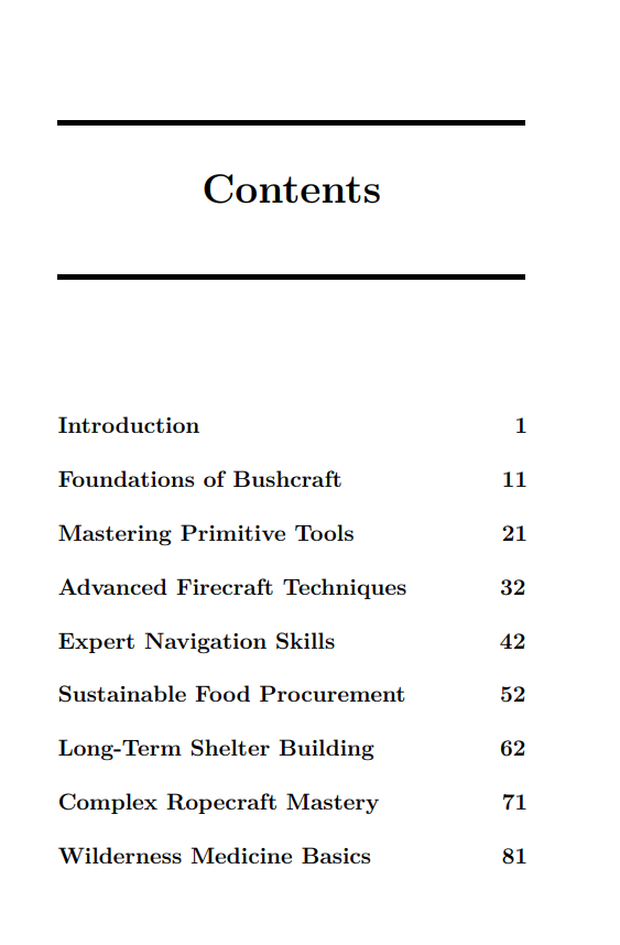 The Master Woodsman: Advanced Bushcraft Skills for Wilderness Living